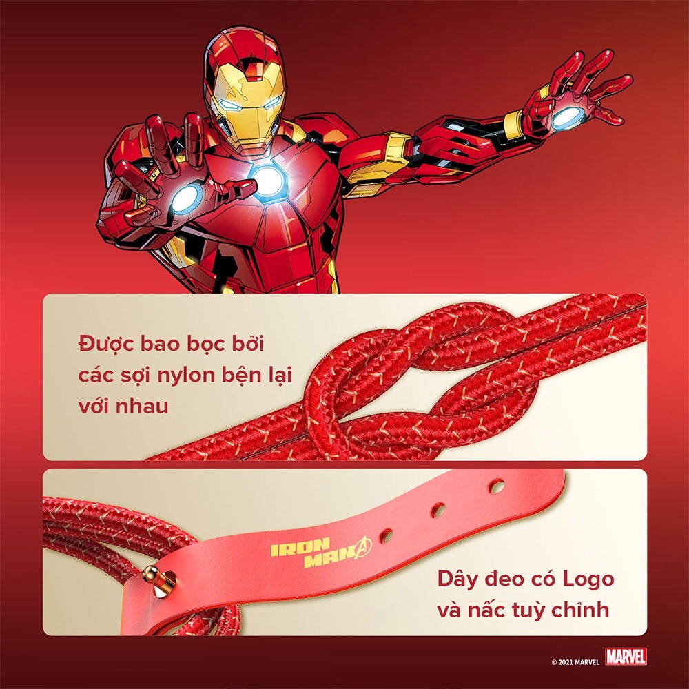 Cáp sạc AN.KER PowerLine+ II USB-C TO Light.ning dài 0.9M- AN KER A9548 - Phiên bản Marvel - Hỗ trợ sạc nhanh - Chống rối