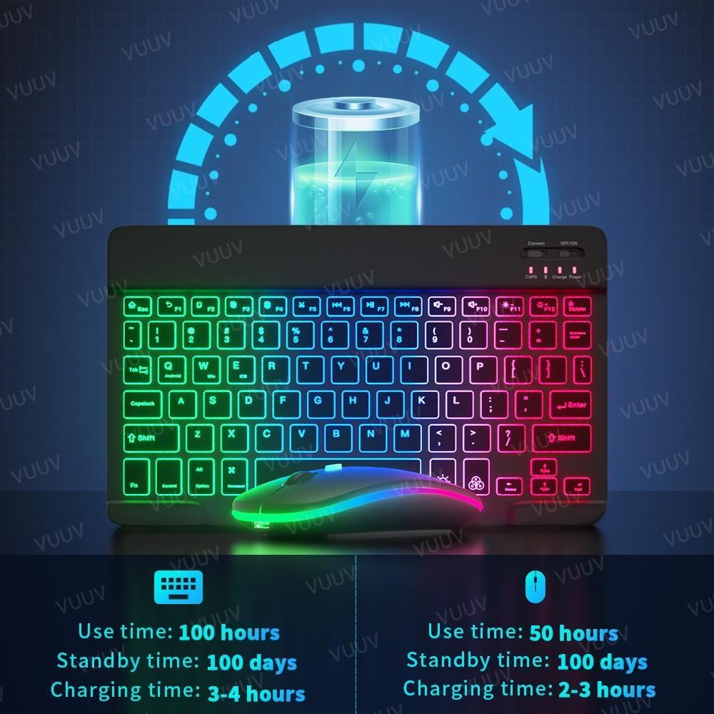Máy Tính Bảng iPad / Laptop / Android Màn Hình 10 "Kết Nối Bluetooth Có Đèn Nền Yên Tĩnh