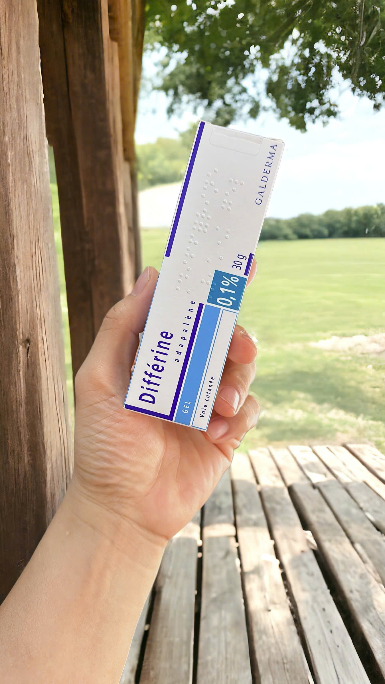 Gel hỗ trợ giảm mụn Differin Cream 0.1% Adapalene tuýp 30 gram(Hàng nội địa Pháp)