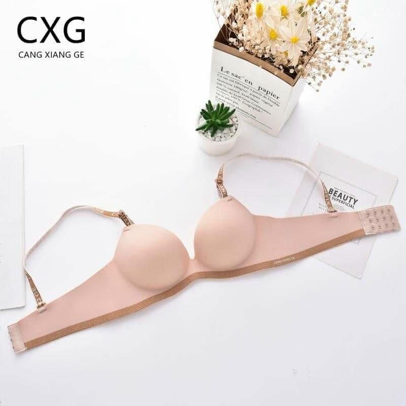 Áo Lót Nữ Su Đúc Dây Chữ Thể Thao Không Gọng Nâng Ngực Cao Cấp Đệm Bàn Tay PINKBOUTIQUE A19