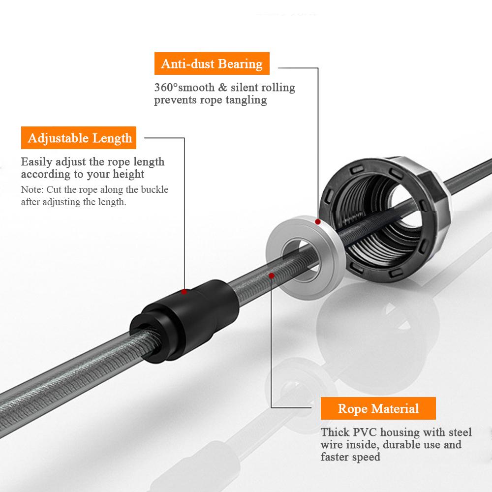 2 cái Dây Nhảy Dây Có Thể Điều Chỉnh