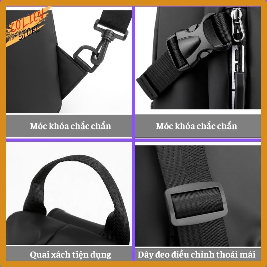 Túi Đeo Chéo Bao Lô Cao Cấp Colien Store Vải PVC Không Thấm Nước, Đeo Được 2 Chiều