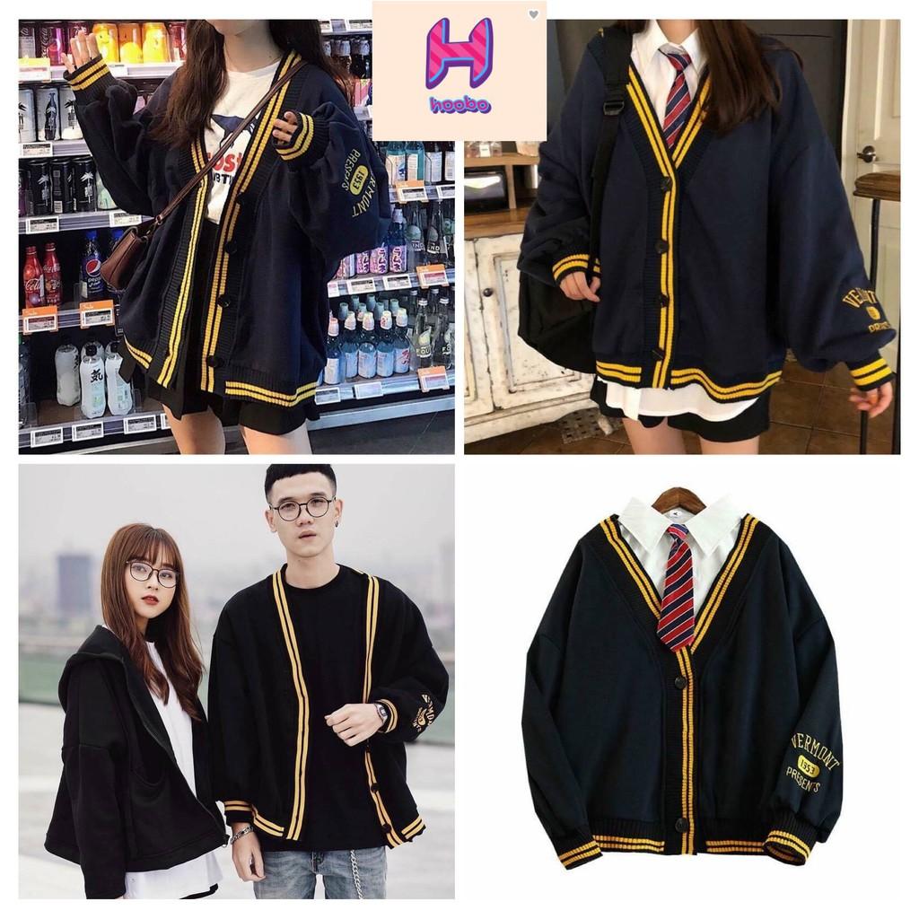 Hình ảnh Áo Cardigan Nữ Viền Vàng - Áo Len Nữ Mỏng Nhẹ