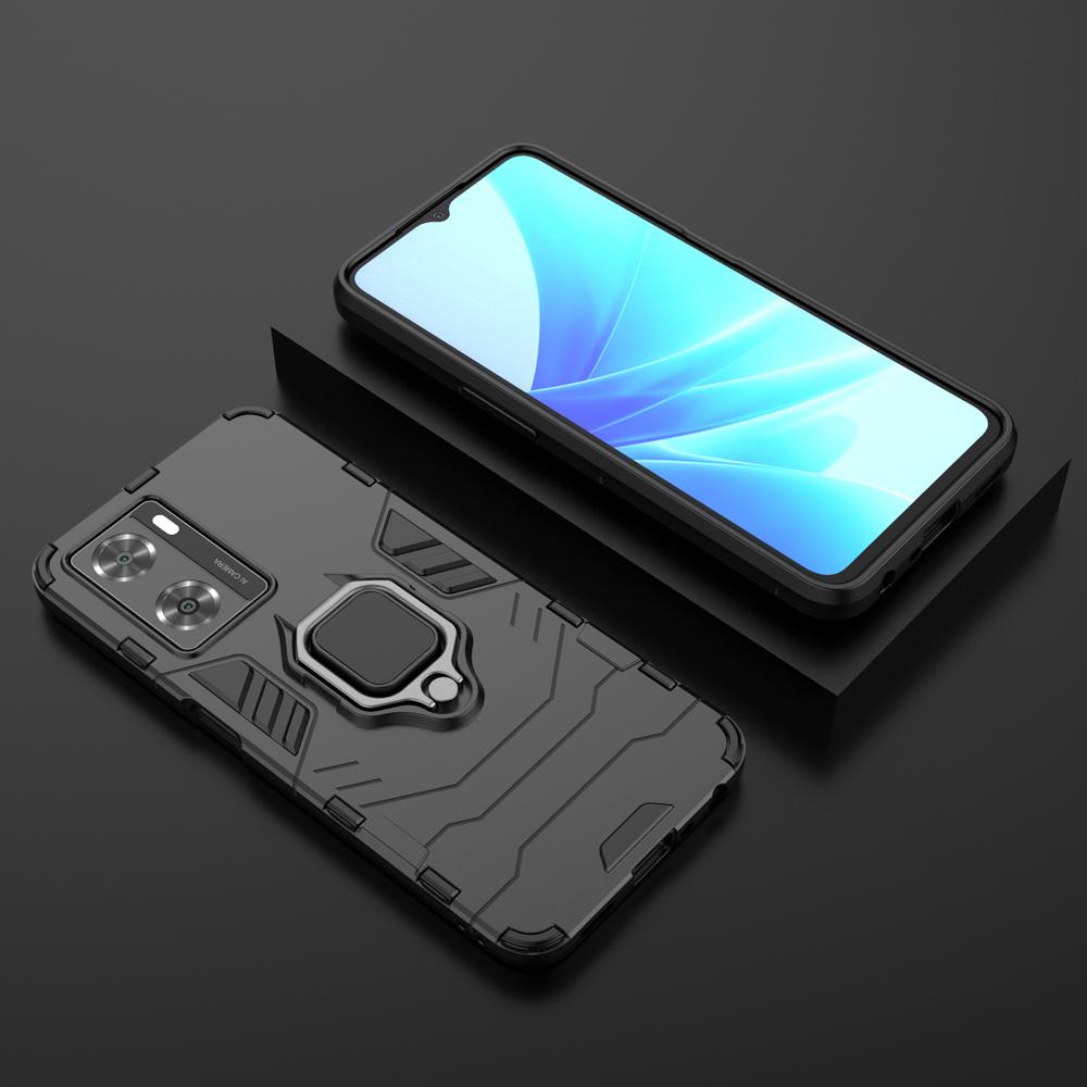 Ốp lưng dành cho Oppo A57 2022 chống sốc iron man kèm nhẫn iring Bảo vệ camera và chống xem video tiện lợi