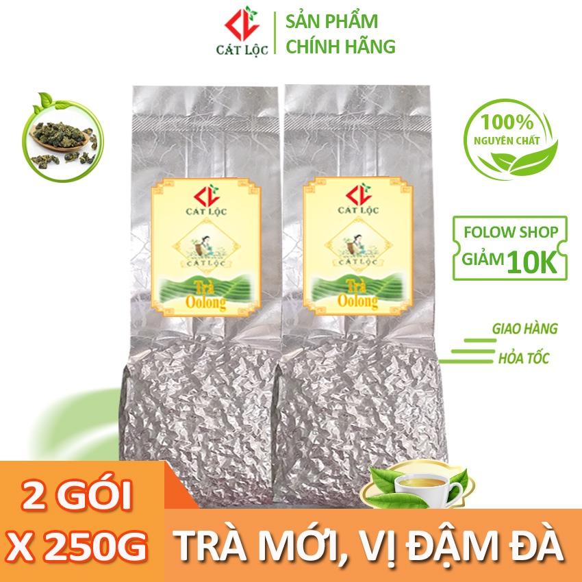 Trà ô long Cát Lộc nguyên chất, vị đậm đà, là nguyên liệu làm trà sữa ngon – Gói 250g, 500g