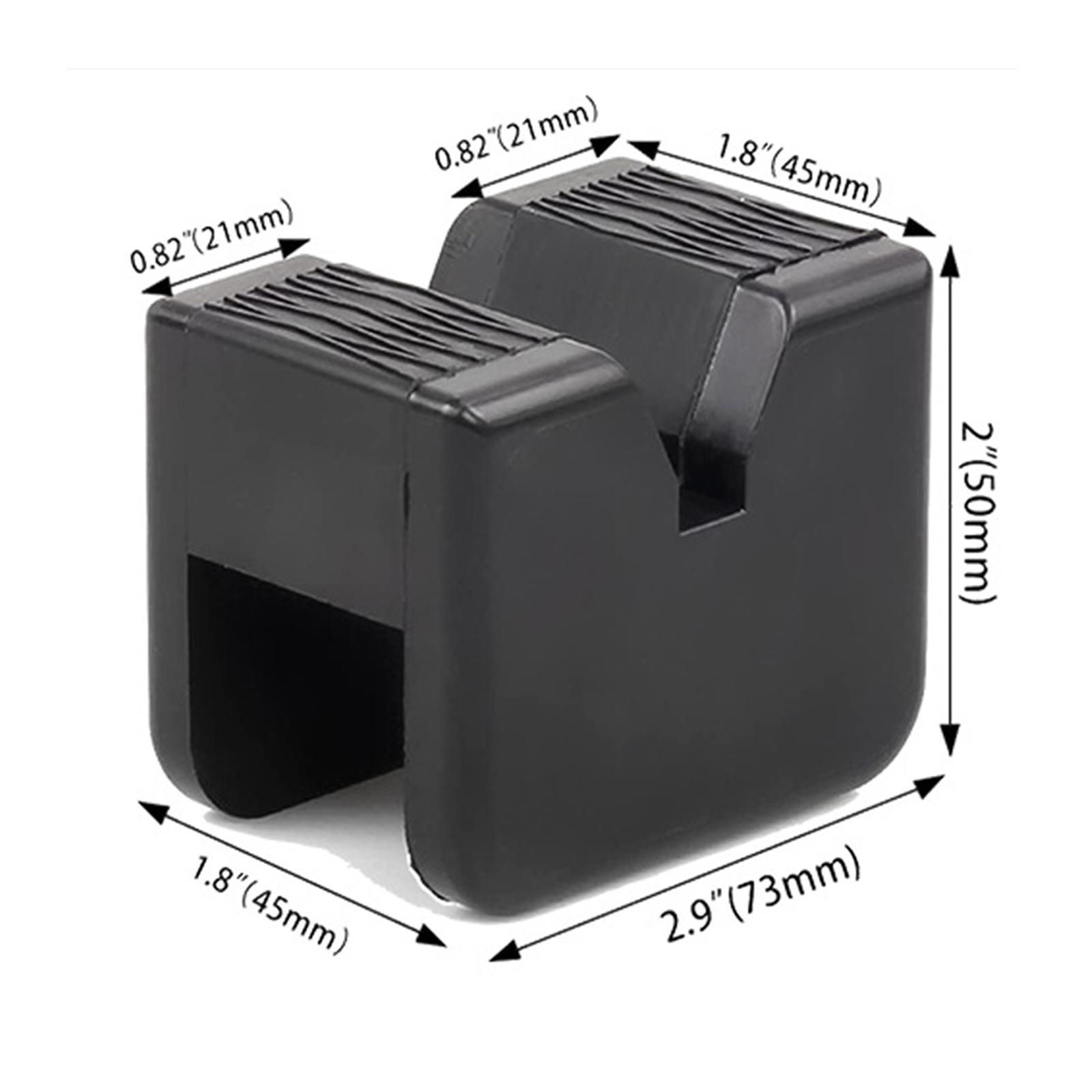 Car Lift Jack Rubber Pad 3 Ton Frame Rail Protector, Square Slotted, Pinch Weld Side Jack Adapter Stands, Car Lifting Tool