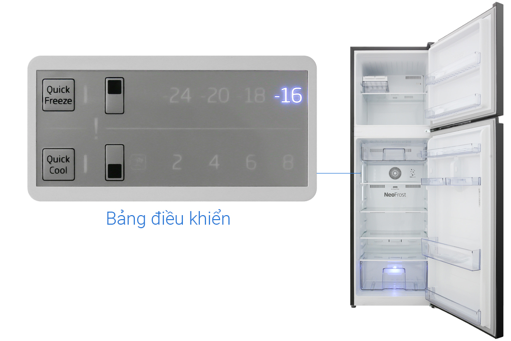 Tủ lạnh Beko Inverter 250 lít RDNT271I50VWB - HÀNG CHÍNH HÃNG