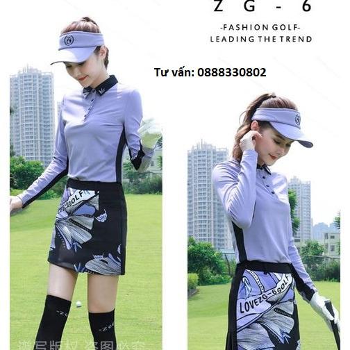 Set áo và chân váy golf nữ ZG-6 cao cấp mẫu mới