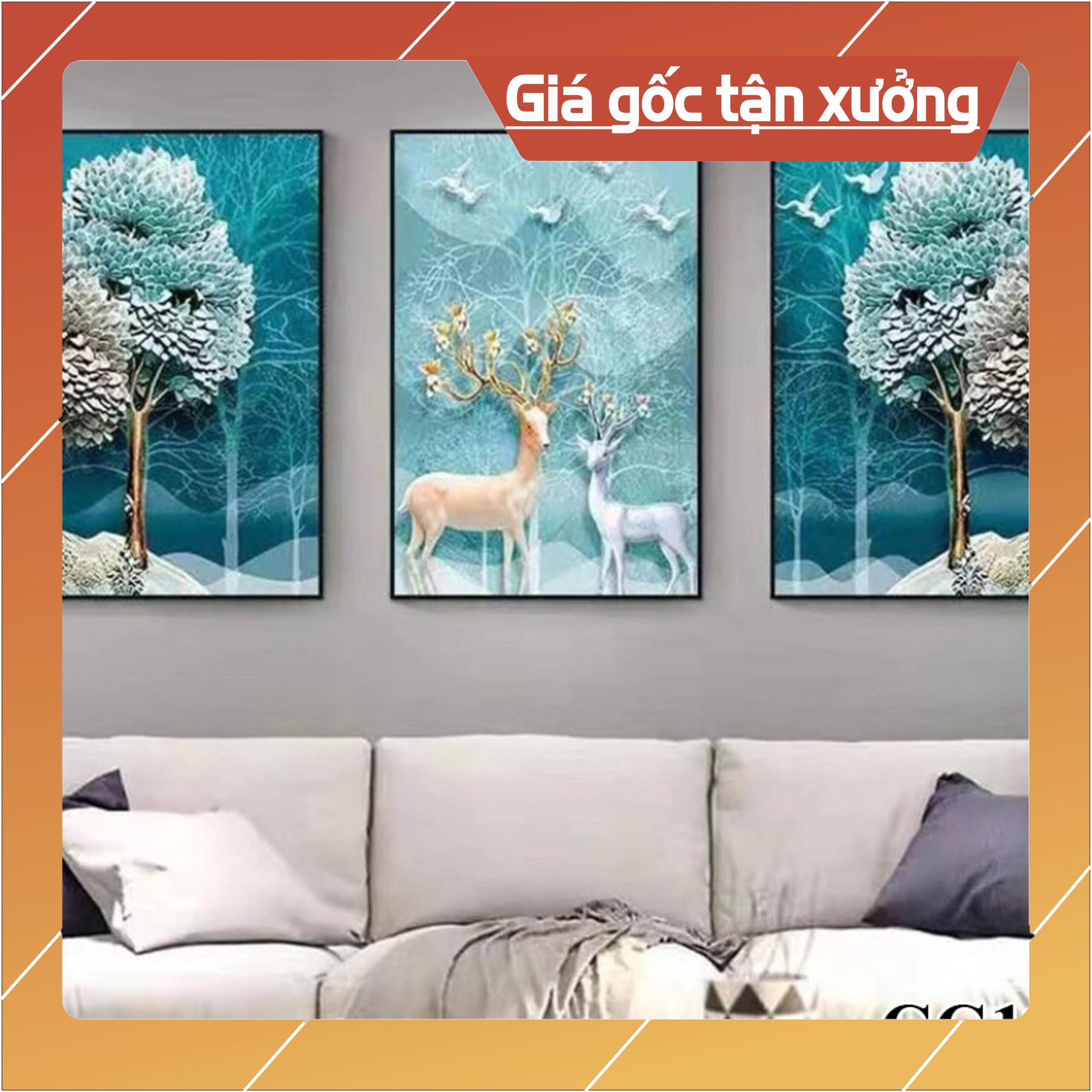 Bộ tranh treo tường phong thủy trang trí nội thất đẹp và giá gốc tại xưởng mới nhất thị trường ĐL 13