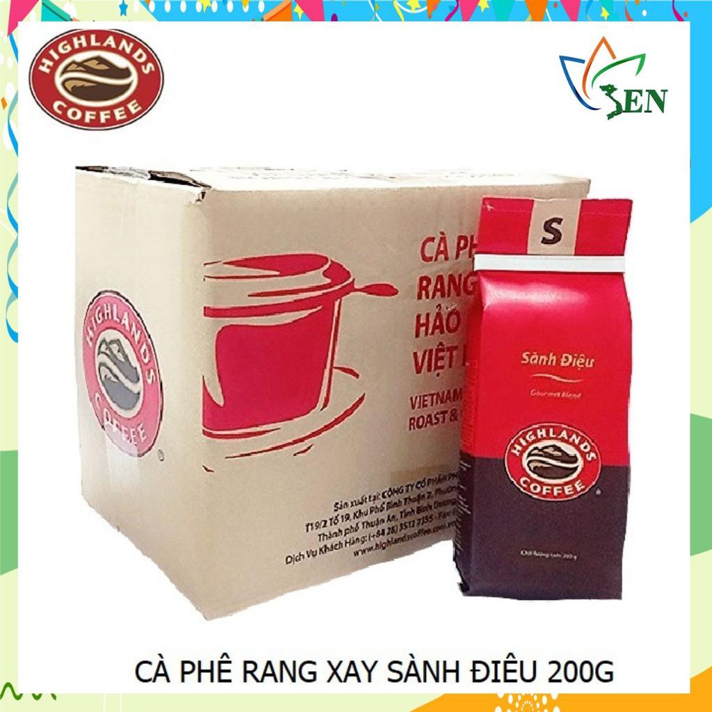 Thùng 12 gói Cà phê rang xay Sành điệu Highlands Coffee 200g