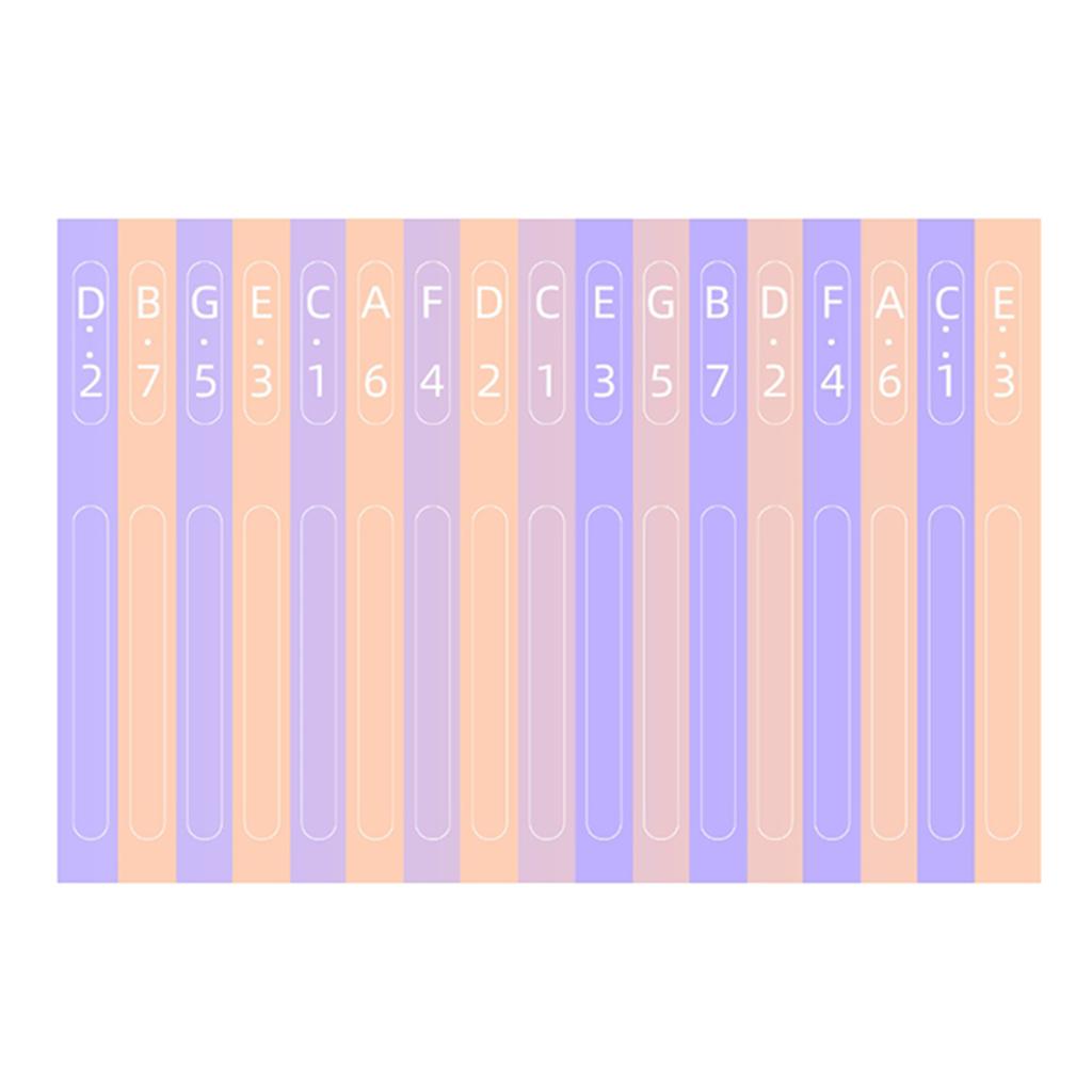 Kalimba Scale Key Sticker Percussion Parts Accs For Learner Musical Set