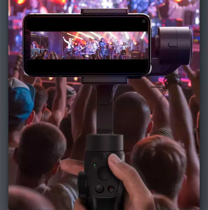 Gậy chụp ảnh selfie bluetooth không dây Baseus Handheld Gimbal Stabilizer Control Smartphone với 3 trục Gimbal ổn định, cho hình ảnh sắc nét cả trong nhà và ngoài trời
