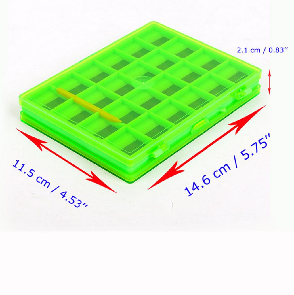 Double Side Magnetic Fly Fishing Box Hooks Storage Case Holder with 44 Compartments