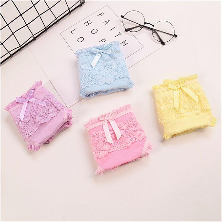 Quần Lót Cotton Ren Hoa Cao Cấp QL12