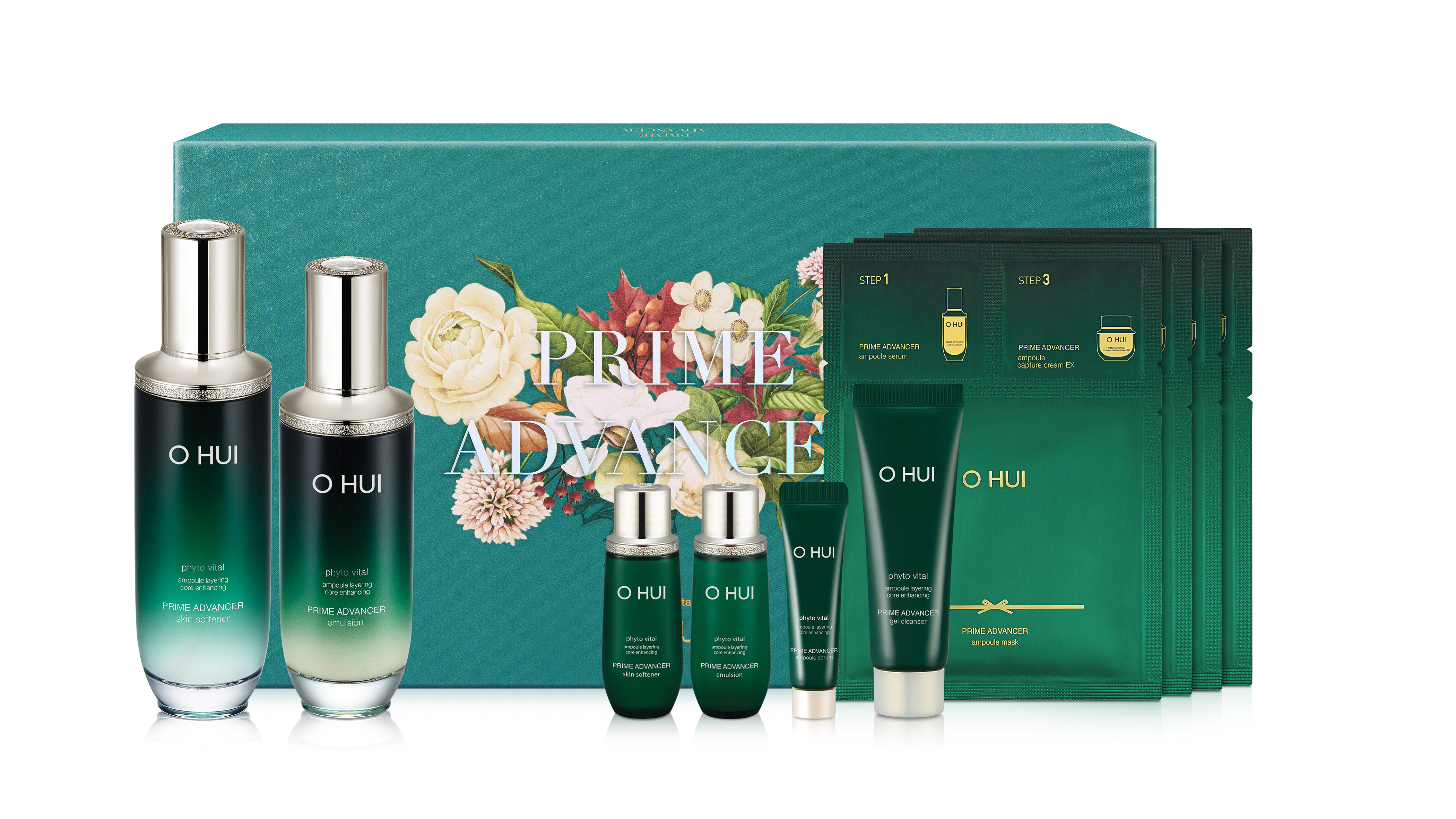 Bộ dưỡng ẩm chống lão hóa sớm OHUI PRIME ADVANCER 2PCS 280ML SET