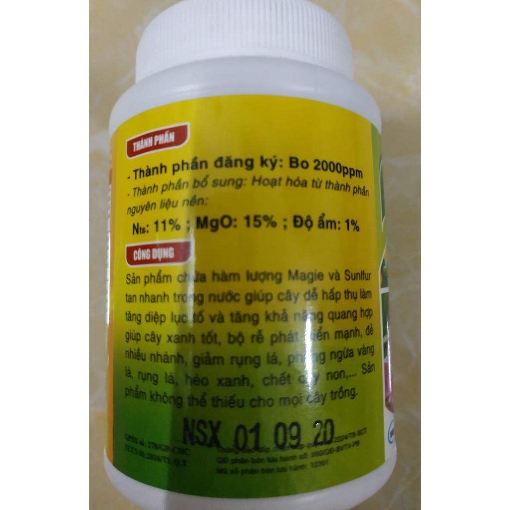 Phân bón lá Siêu Magie biến vàng thành xanh - chai 100 gram của BIOMAX