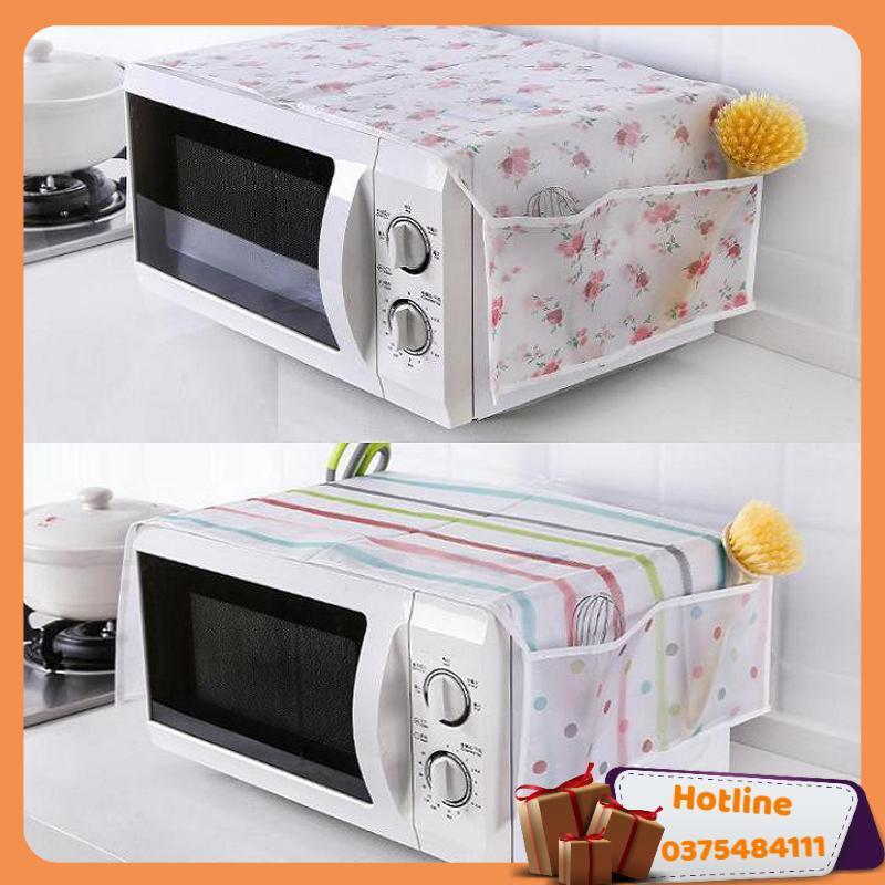 Trùm Lò Vi Sóng Chống Bụi Có Ngăn Với Thiết Kế Thông Minh - Hàng Loại 1