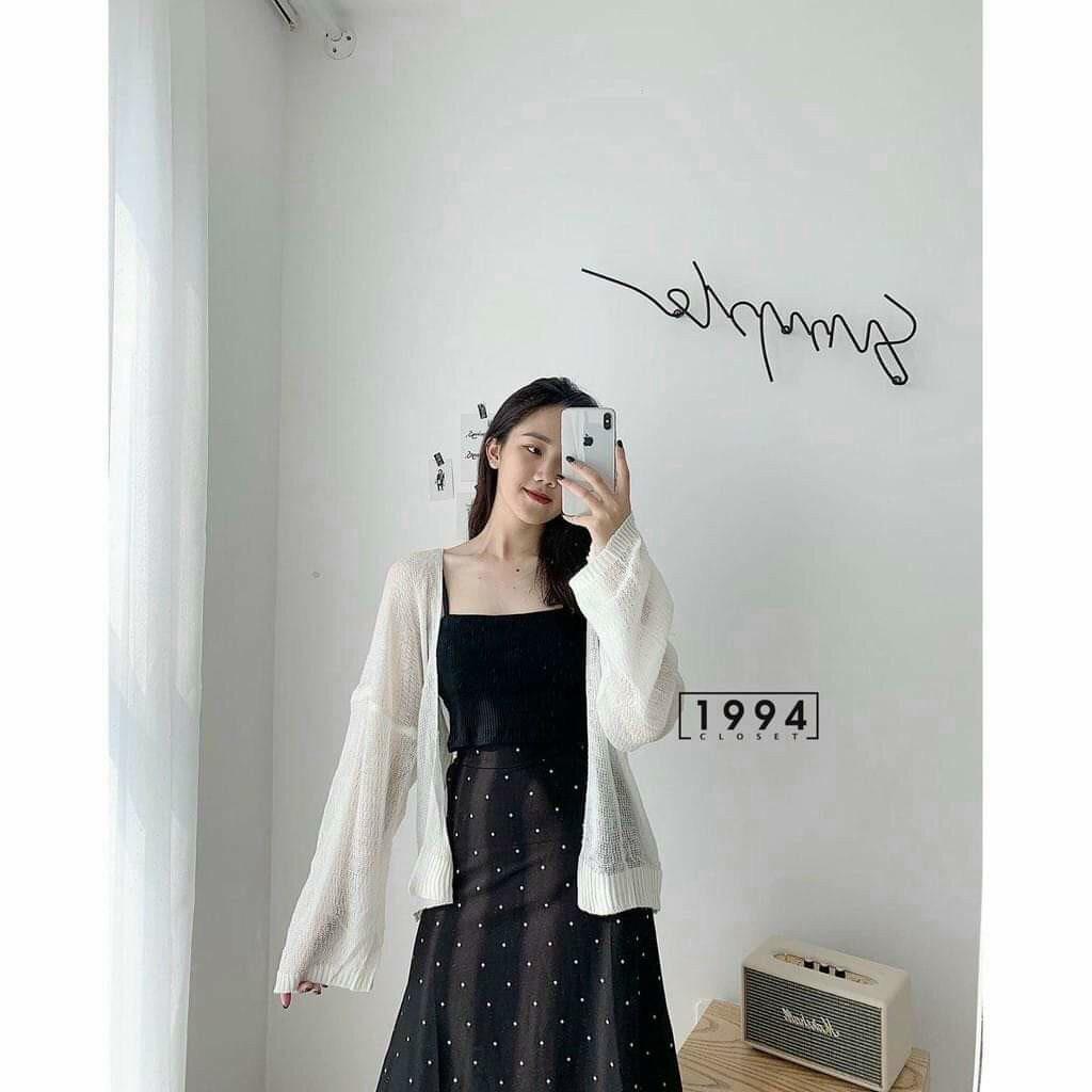 Áo Khoác Cardigan Len mỏng Cho Nữ Phong Cách Ulzzang Phù Đi Đà Lạt, Dạo Biển hàng Quảng Châu