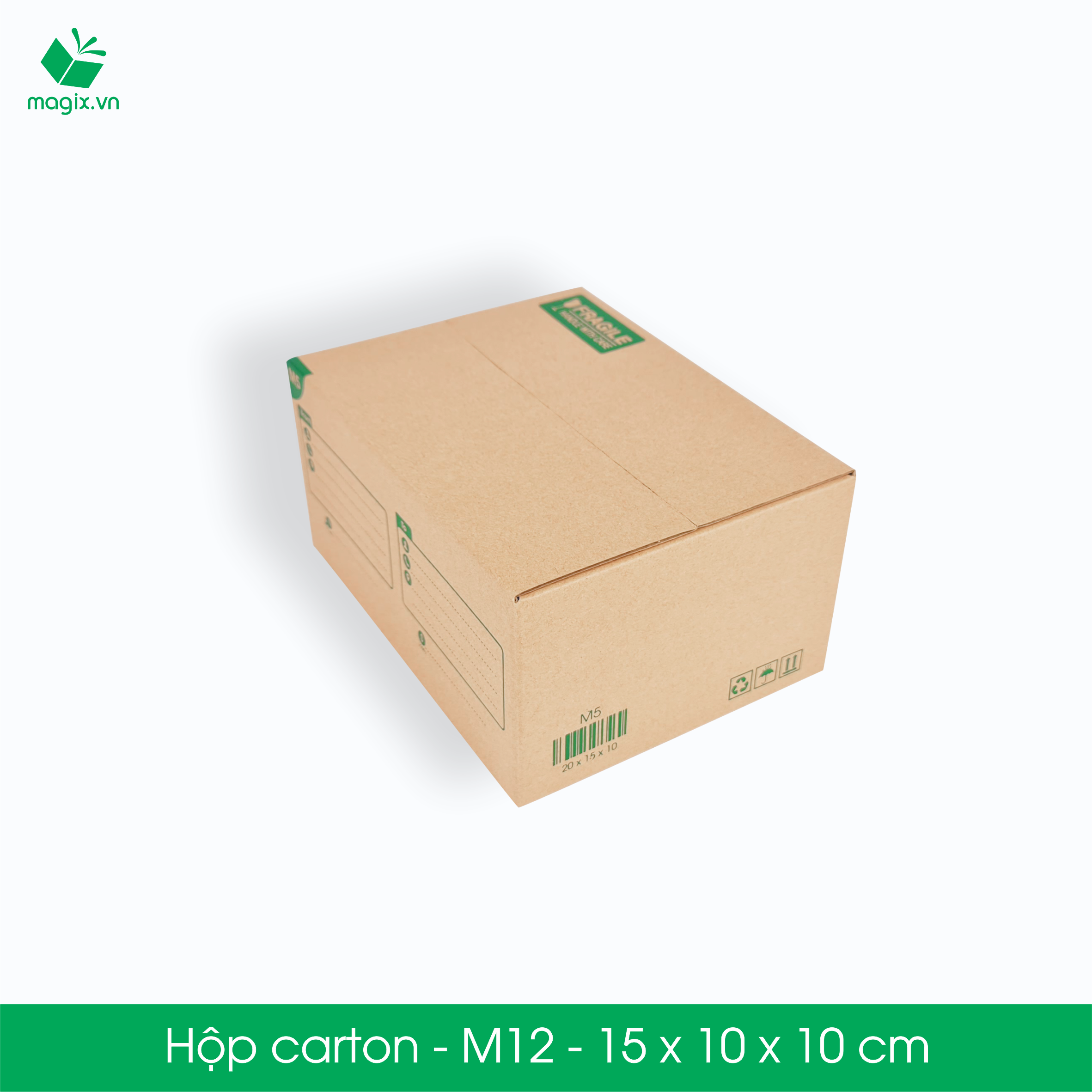 Hình ảnh M12 - 15x10x10 cm - 100 Thùng hộp carton