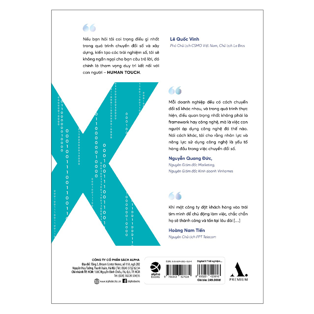 Sách - Digital X - Trải Nghiệm Số Trong Chiến Lược Sales &amp; Marketing 249K