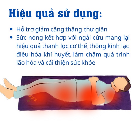 THẢM SƯỞI NGẢI CỨU LOGO BÀN TAY.THẢM NGẢI CỨU ĐÔNG Y TRUNG HOA Giảm đau mỏi lưng, cổ vai gáy