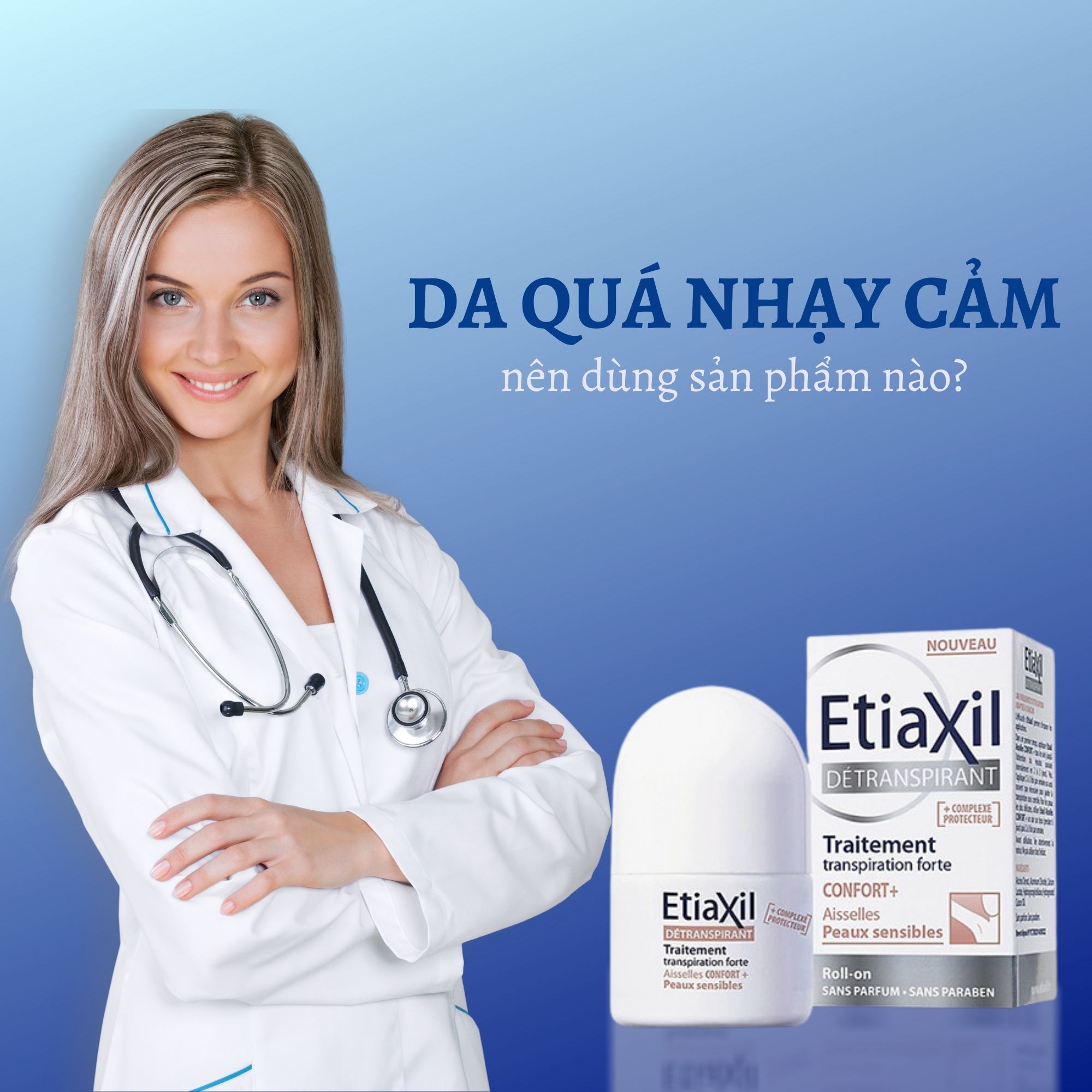 Lăn Khử Mùi Chuyên Biệt Etiaxil Detranspirant Traitment 15ml (Tặng băng đô mèo xinh xắn