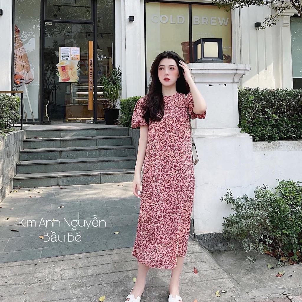 VÁY HOA NHÍ - ĐẦM NỮ TAY BỒNG DÁNG SUÔNG A