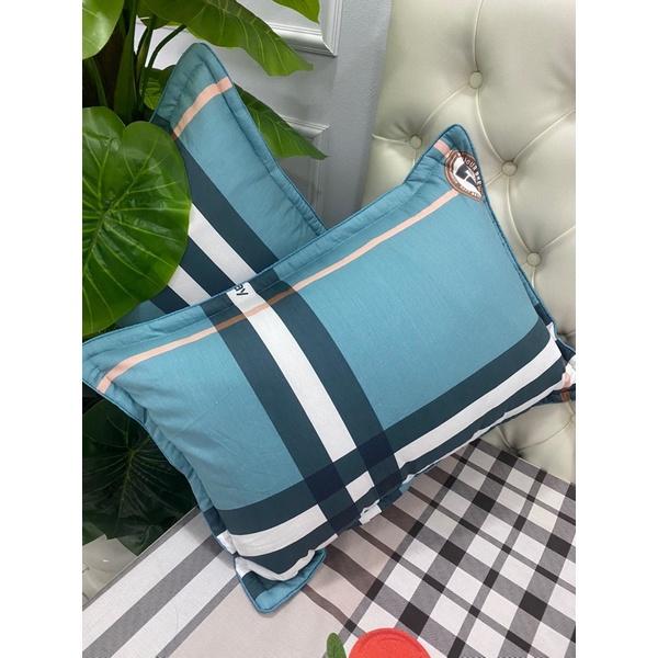 Gối cottong cả vỏ và ruột size 45x65cm