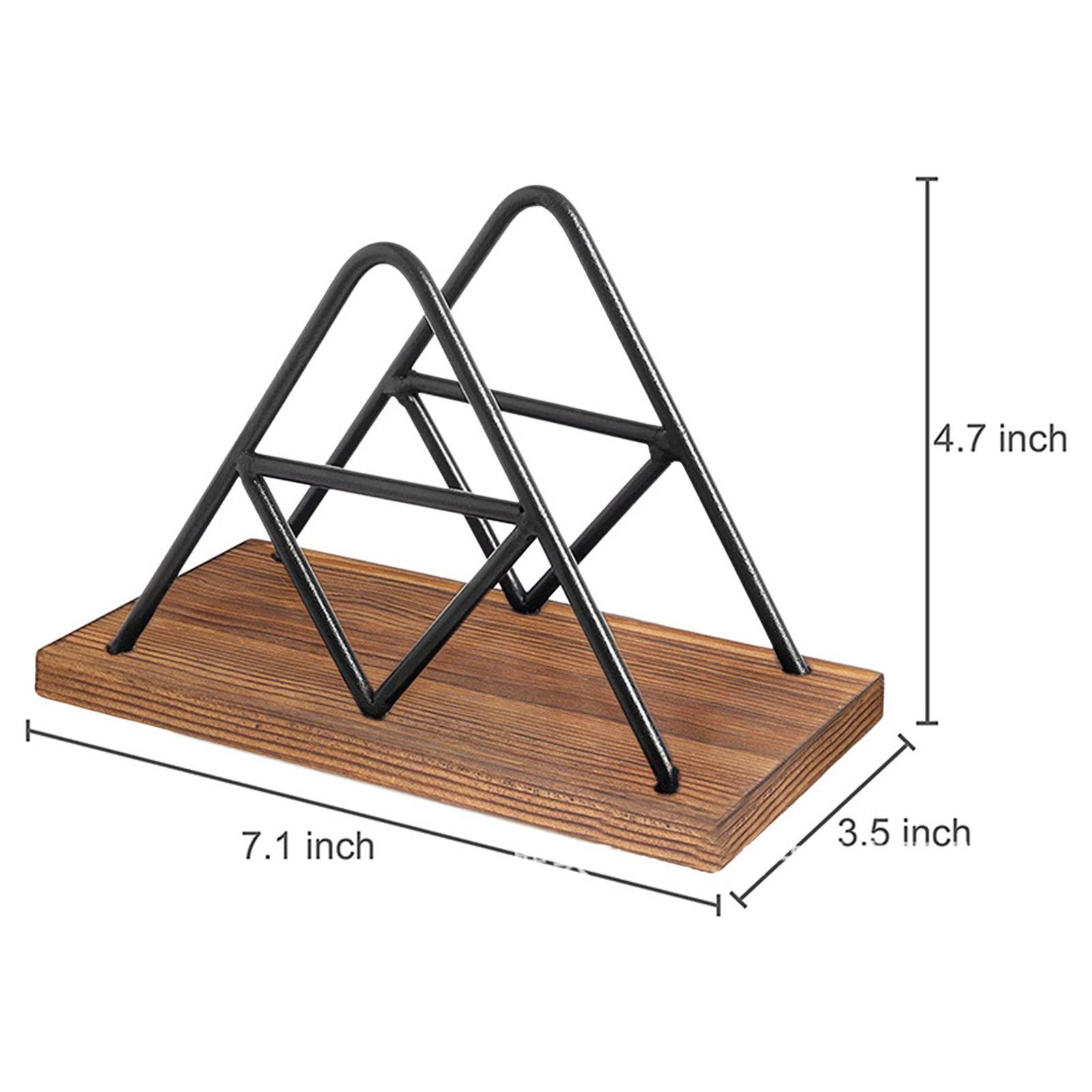 Tabletop Paper Napkin Holder Stand Organizer,Freestanding Tissue Dispenser,Paper Napkin Holder for Picnic Table Party Kitchen Countertops