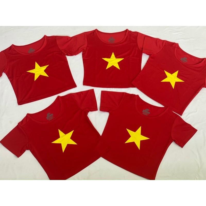 FreeshipÁo Croptop Cờ Đỏ Sao Vàng (Đồ Tập Gym - Yoga - Aerobic)