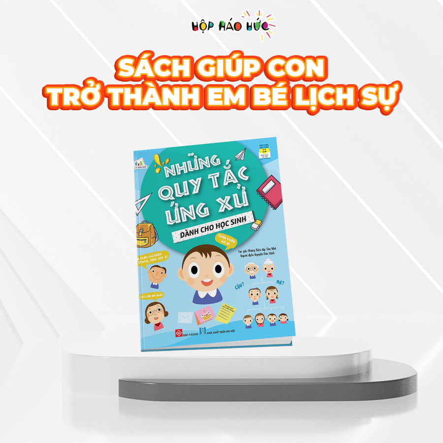 Đồ chơi giáo dục Hộp Háo Hức QUY TẮC ỨNG XỬ 6-10 tuổi gồm Trò chơi trí tuệ Cờ tính nhẩm và 2 Sách cho bé