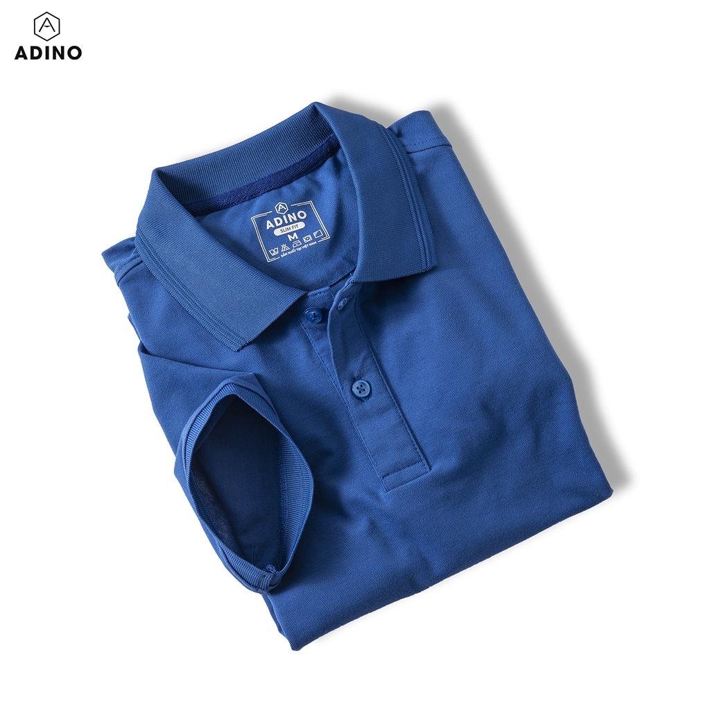 Hình ảnh Áo polo nữ ADINO 6 màu phối viền chìm vải cotton co giãn dáng công sở slimfit hơi ôm trẻ trung APN03