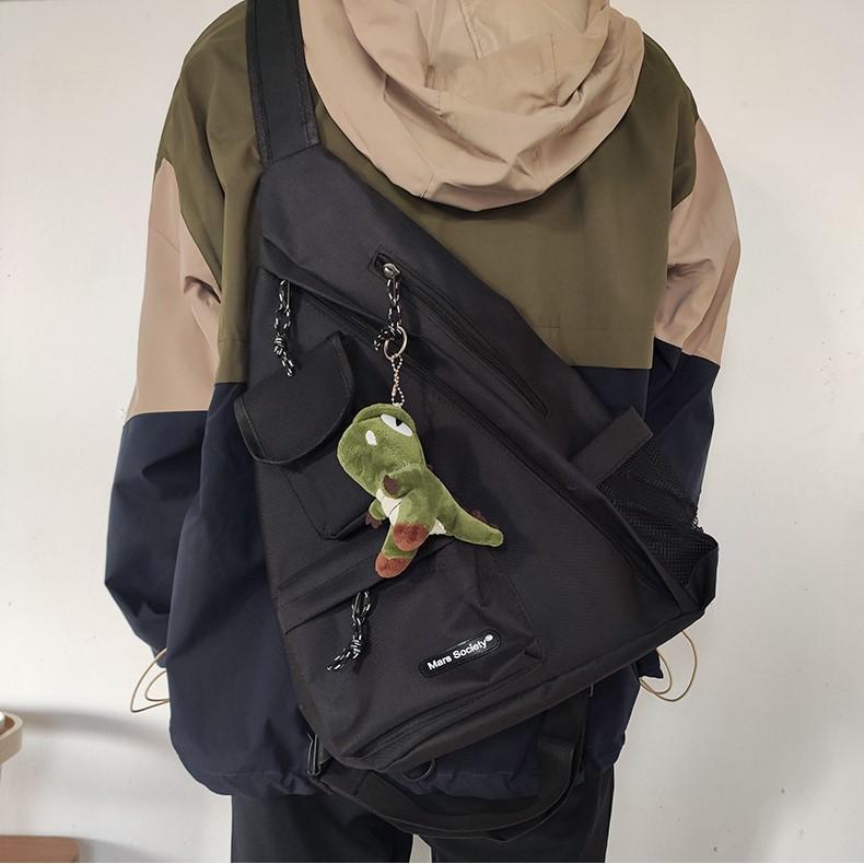 Balo đi học đeo chéo thời trang ulzzang HÀN QUỐC nhiều ngăn đựng laptop