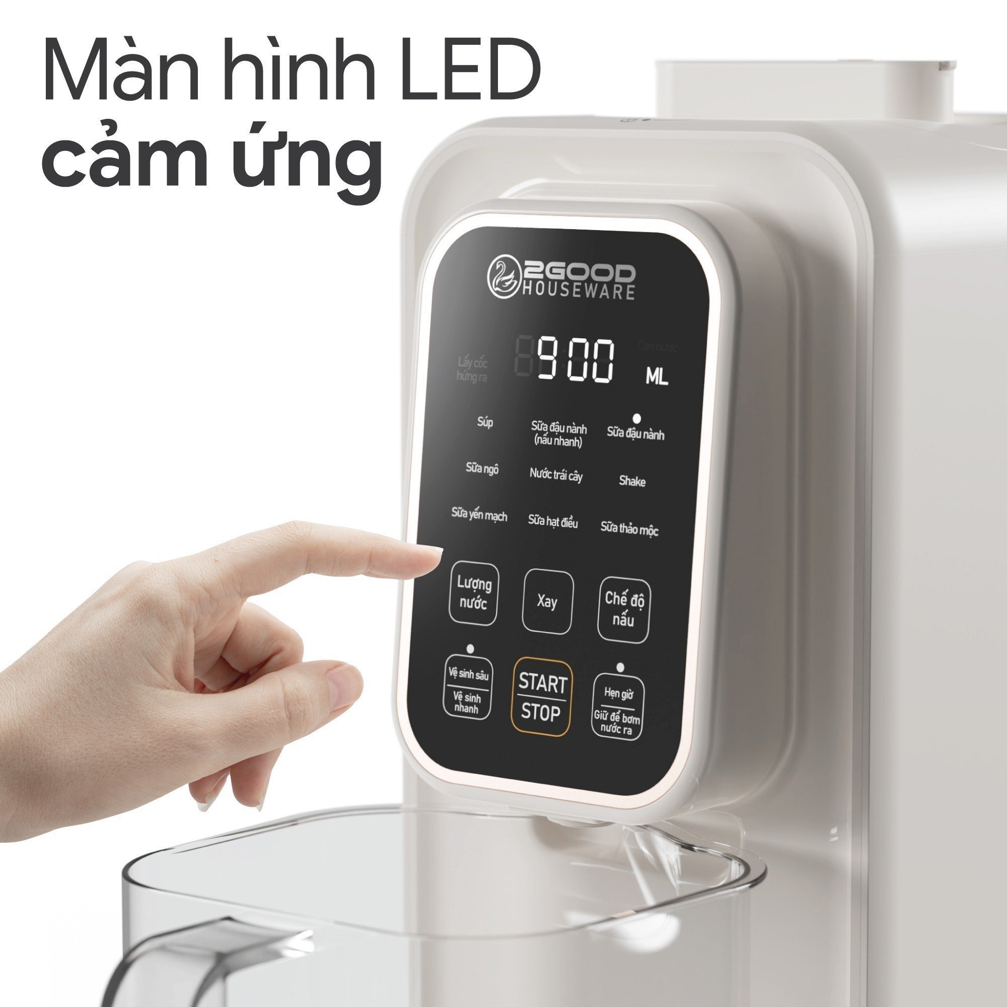 Máy Làm Sữa Hạt Tự Động cho 2GOOD SONA i8 (1,2 Lít) - Tự Động Nấu, Tự Động Vệ Sinh