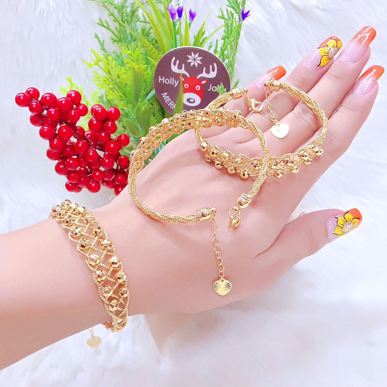 Vòng Tay Nữ Thời Trang Mạ Vàng Mẫu Xích UH.20.11 - Tặng Kèm Hộp Trang Sức