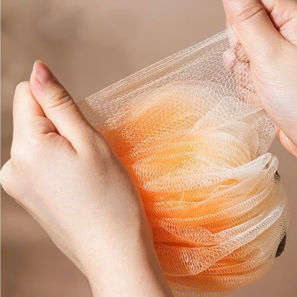 Bông Tắm Tròn Tạo Bọt Lưới PE Mềm Mịn, Kỳ Cọ Tẩy Da Chết Dễ Dàng - HÀNG CHÍNH HÃNG MINIIN