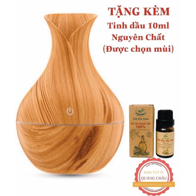 Máy Xông Tinh DầuMáy Xông Tinh Dầu Hoa TULIP Phun Sương Tạo Ẩm TẶNG Tinh Dầu 10ml Nguyên Chất