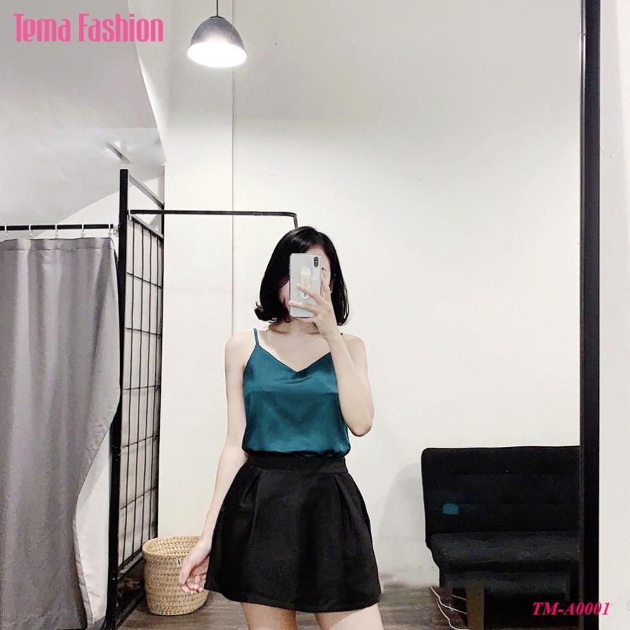 Áo 2 Dây Chiffon Nữ TEMA Cổ Chữ V Thời Trang Cá Tính