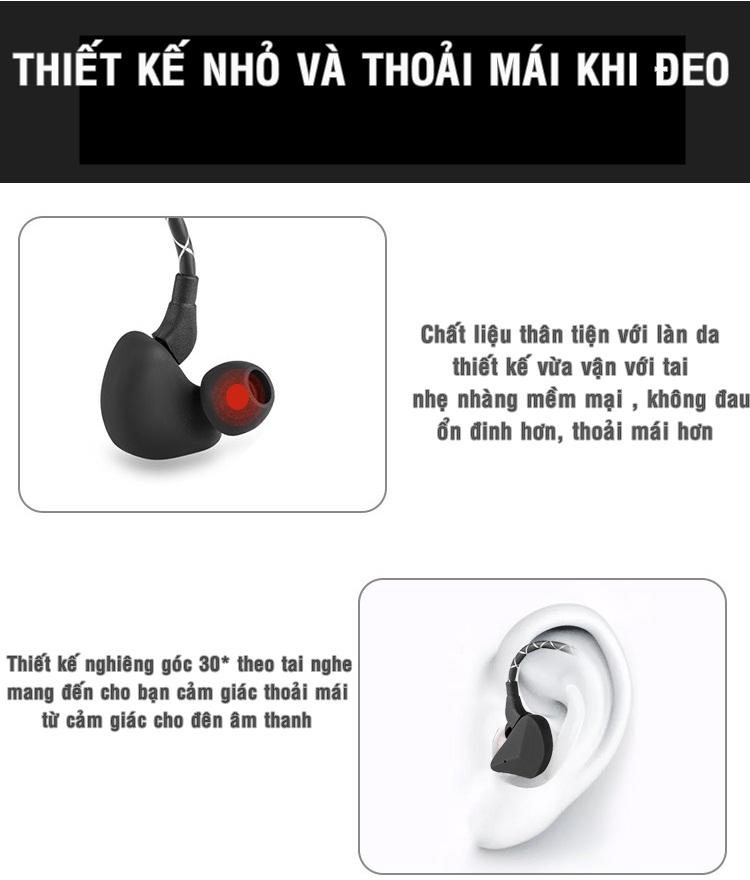 Tai nghe Bluetooth vòm 6D - Âm bass hoàn hảo