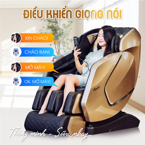 Ghế massage toàn thân Sankito S-70 công nghệ 5D bi cố định hệ thống nhiệt hồng ngoại, chế độ không trọng lực hiện đại