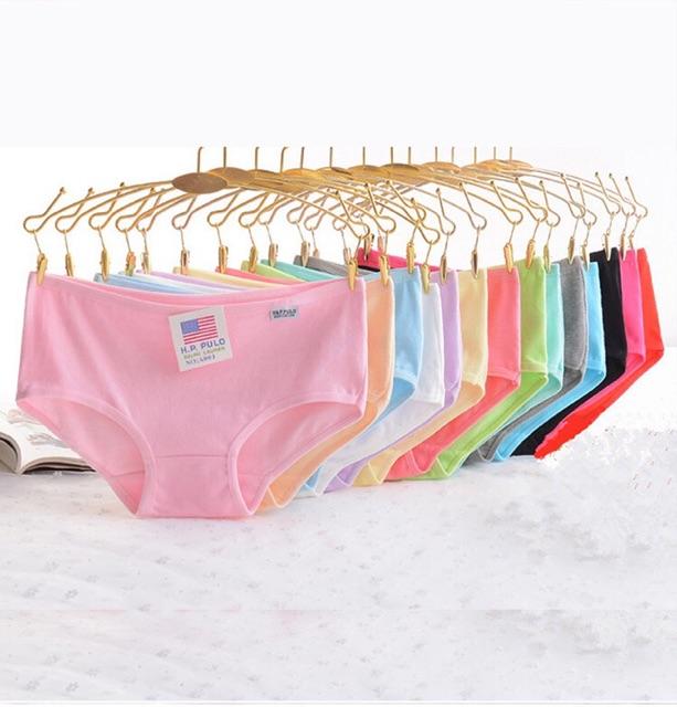 Set 5 Quần lót cotton mẫu HB003 không ngấn mông, thoáng mát