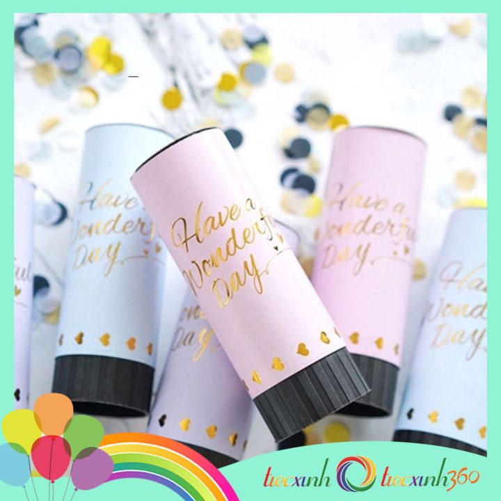 Ống phụt giấy Confetti Popper (màu ngẫu nhiên)