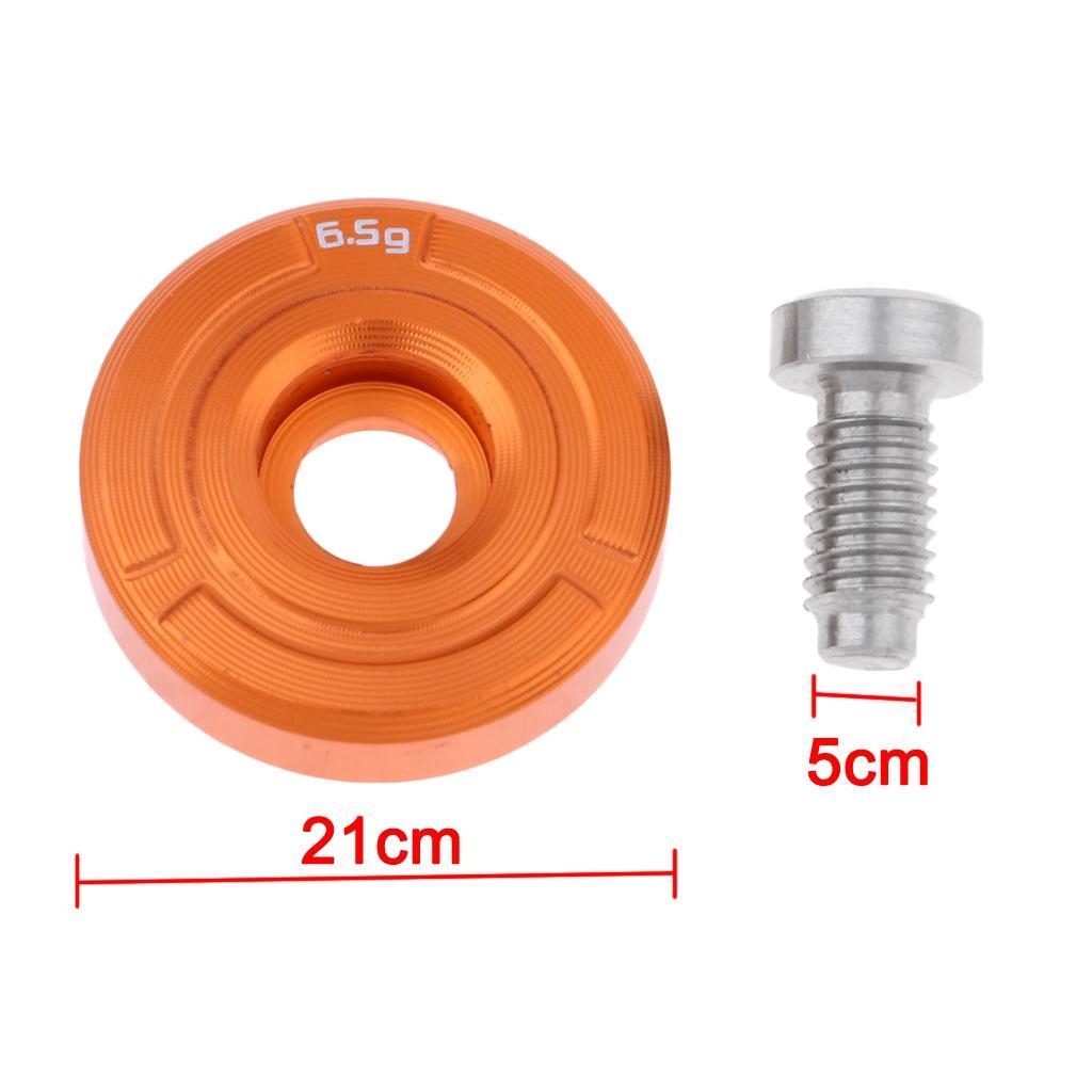 2Pcs Golf Weight Screw, Orange, 6.5g and 12g, 7 Driver Head Clubs, Golf Club accessories