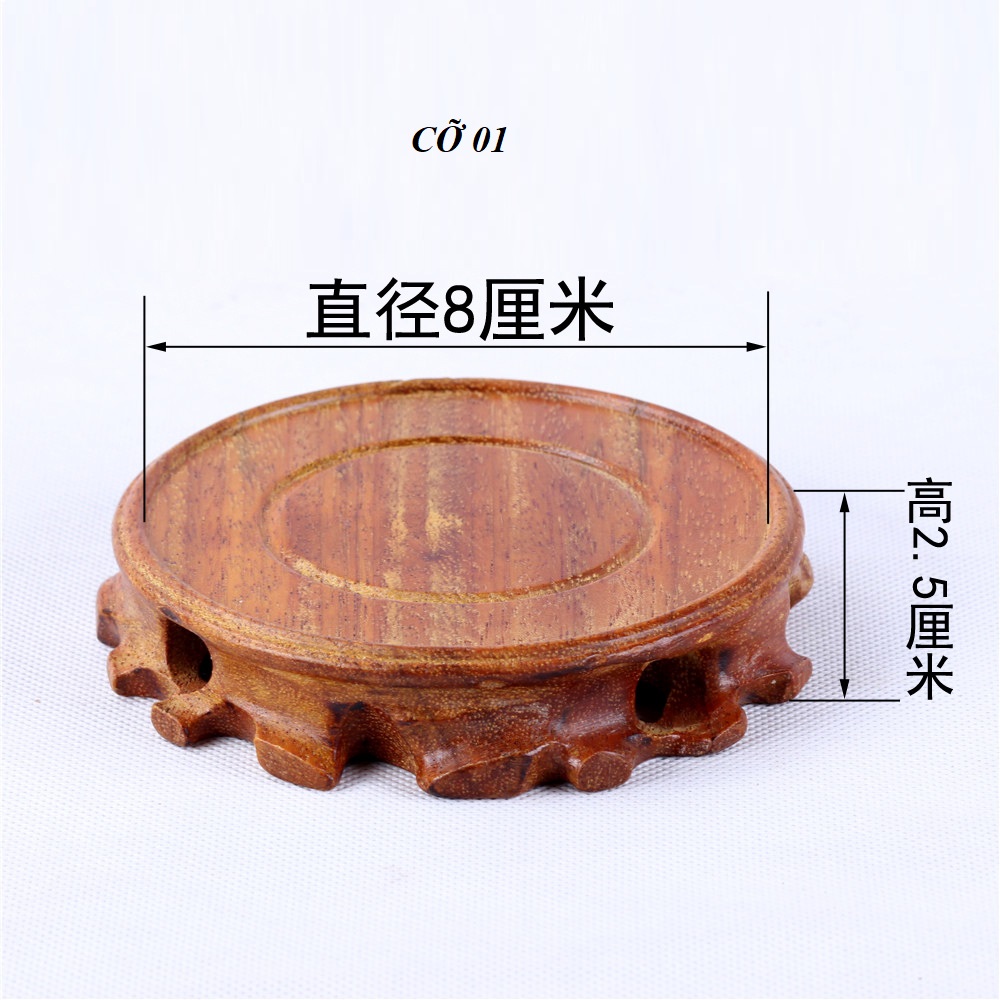 Đôn Tầu Bằng Gỗ Dùng Kê Ấm Chén Trà, Lư Hương, Chậu Cây Bonsai Với Nhiều Kích Thước