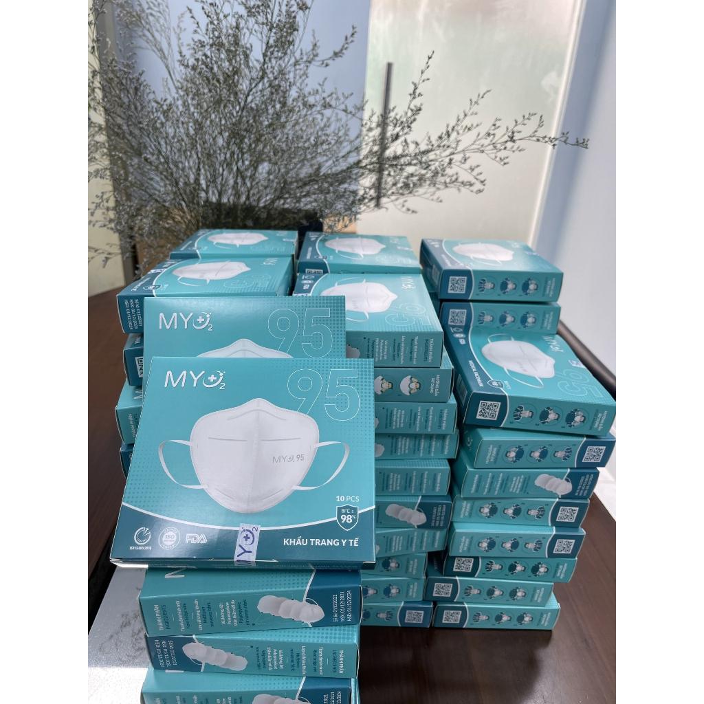 HỘP 10 KHẨU TRANG KF94 MY O2 - HỘP 10 KHẨU TRANG N95 MY O2 - HÀNG XUẤT KHẨU