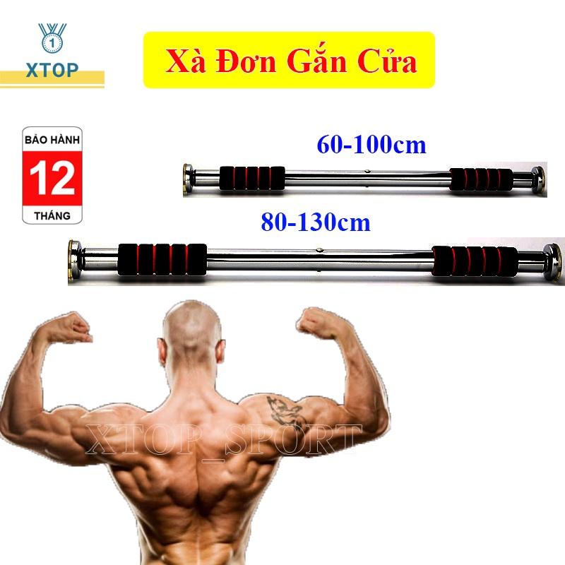 Xà đơn gắn cửa tiện lợi, Xà đơn treo tường đa năng tùy chỉnh kích cỡ 60-130cm XD68