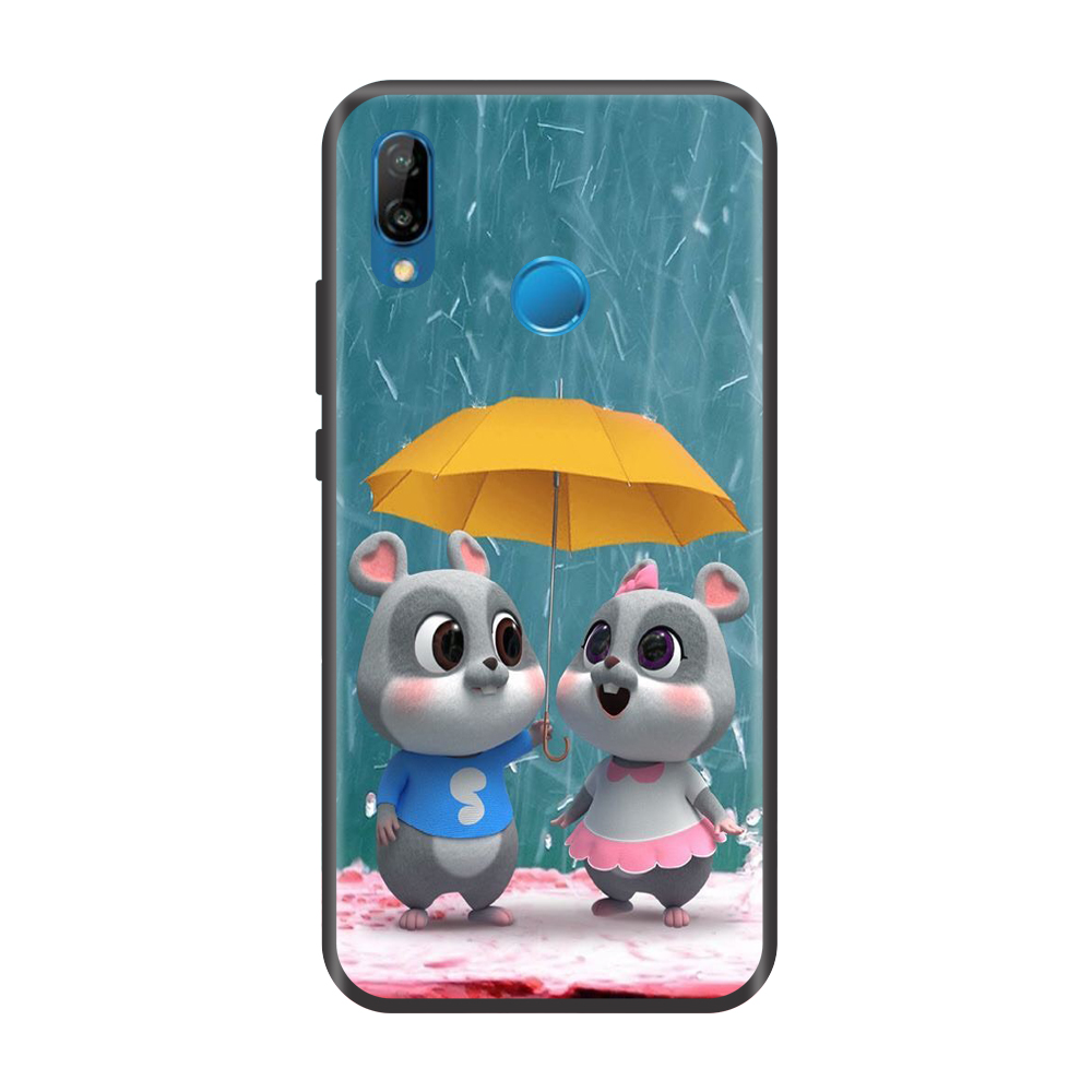 Ốp lưng TPU viền dẻo cho điện thoại HUAWEI NOVA 3E Hình Chuột Tết 2020 Mẫu 14