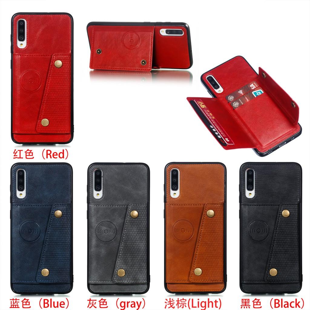 Ốp lưng da ví gập cho Samsung Galaxy A90 A70S A50S A30S A20S A10S A70 A50 A40 A30 A20 A10 M10 M20