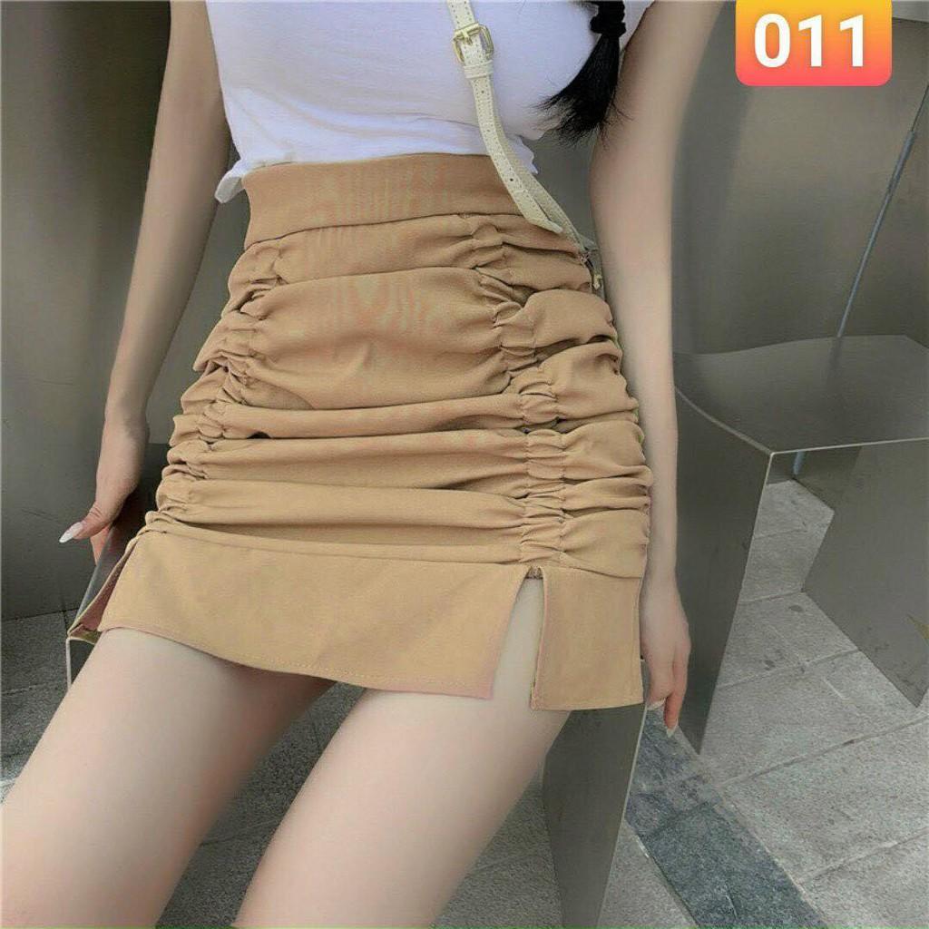 Chân Váy Nhún Nữ BUSY Cotton Thun Nhún Co Giãn Thời Trang Mùa Hè Cho Nữ ôm người tôn dáng chất vải dày dặn thoáng mát