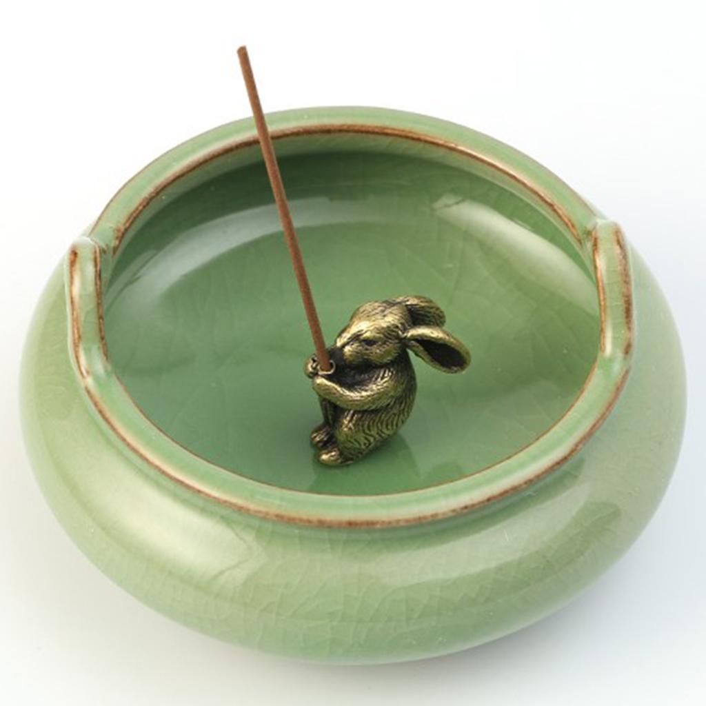 Mini Rat Statue Stick Incense Holder China